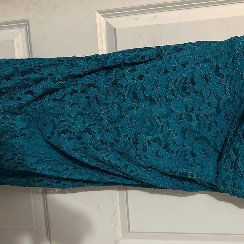 David’s bridal bridesmaid oasis blue - Picture 2 of 5